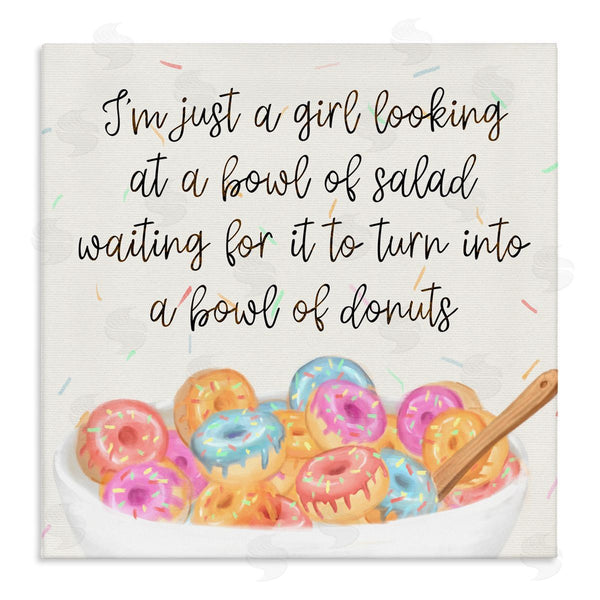 stupell industries Ziwei Li | Just a Girl Looking for Donuts