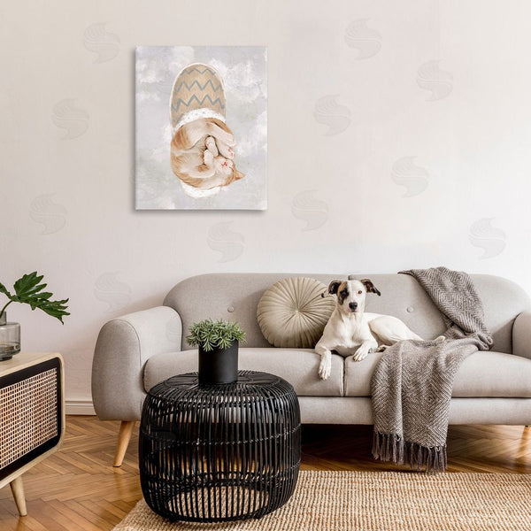 Stupell Industries Ziwei Li | Kitten Sleeping In Slipper Wall Art