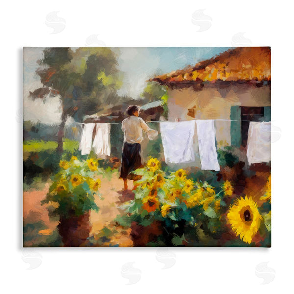 stupell industries Ziwei Li | Laundry in Countryside Wall Art