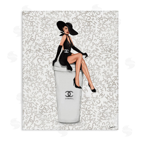 stupell industries Ziwei Li | Lavish Woman and Coffee