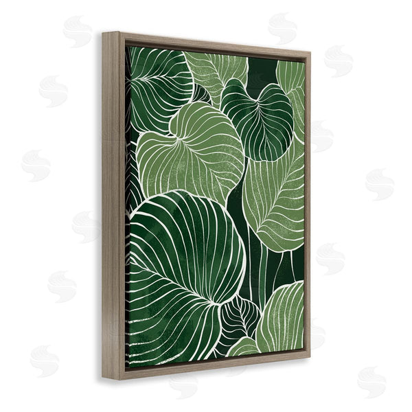 Stupell Industries Ziwei Li | Layered Green Leaf Nature Wall Art