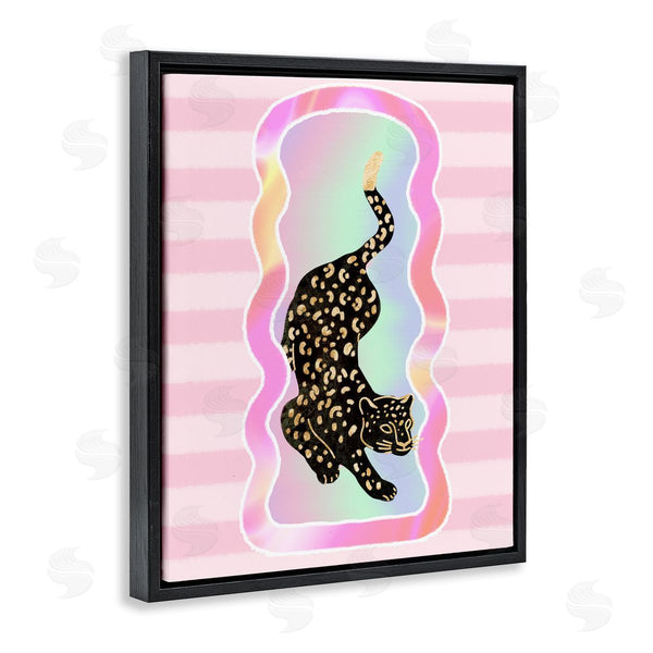 Stupell Industries Ziwei Li | Leopard And Pink Stripes