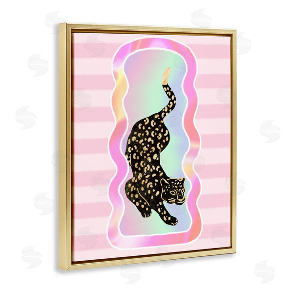 Stupell Industries Ziwei Li | Leopard And Pink Stripes