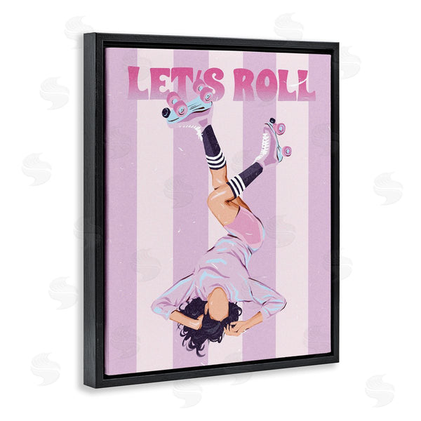 Stupell Industries Ziwei Li | Let's Roll Female Skater