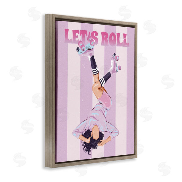 Stupell Industries Ziwei Li | Let's Roll Female Skater