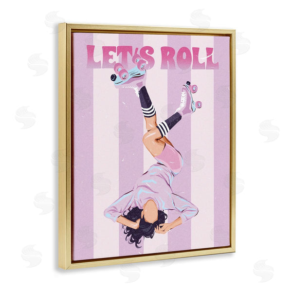 Stupell Industries Ziwei Li | Let's Roll Female Skater