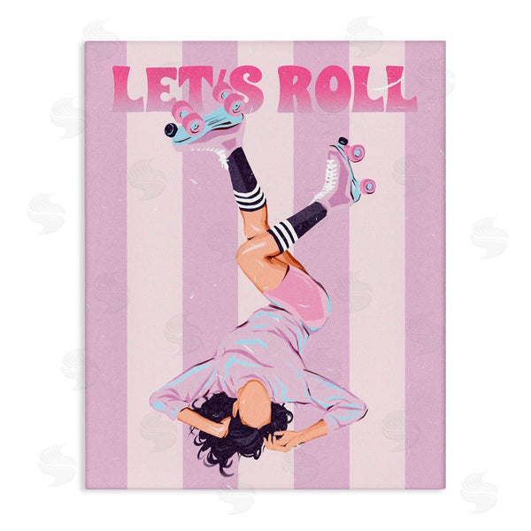 stupell industries Ziwei Li | Let's Roll Female Skater