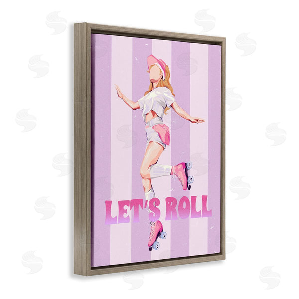 Stupell Industries Ziwei Li | Let's Roller Skate Girl