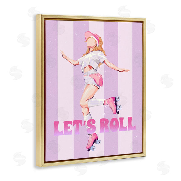 Stupell Industries Ziwei Li | Let's Roller Skate Girl