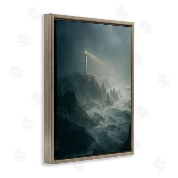 Stupell Industries Ziwei Li | Lighthouse And Stormy Cliff Wall Art