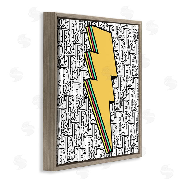 Stupell Industries Ziwei Li | Lightning Bolt Over Fashion Pattern