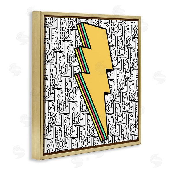 Stupell Industries Ziwei Li | Lightning Bolt Over Fashion Pattern