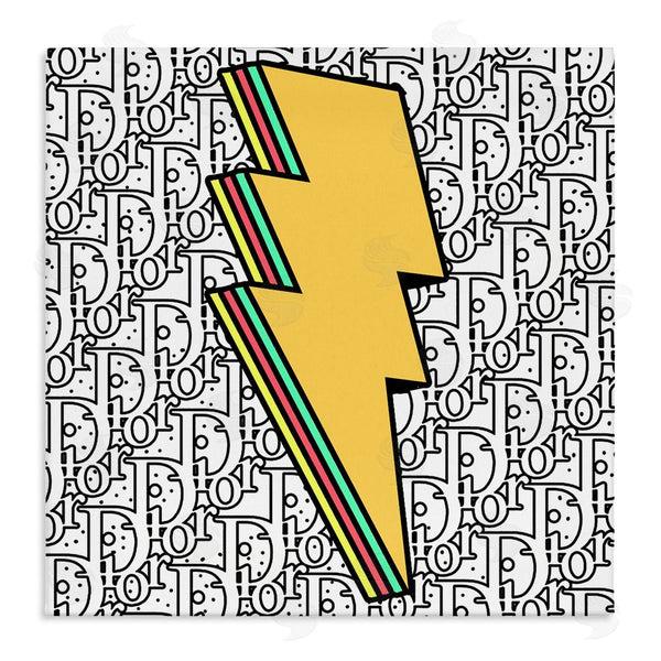stupell industries Ziwei Li | Lightning Bolt over Fashion Pattern