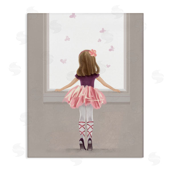 stupell industries Ziwei Li | Little Ballerina at Window
