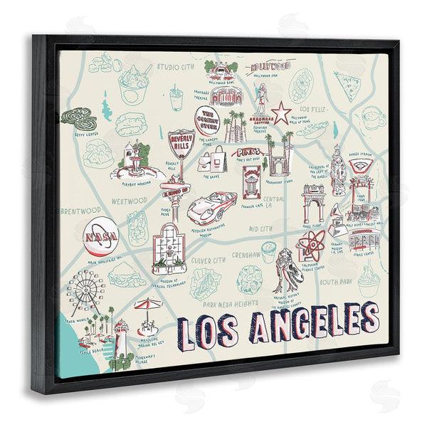Stupell Industries Ziwei Li | Los Angeles California Famous Destinations