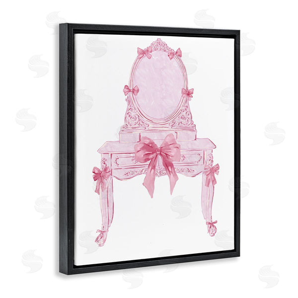Stupell Industries Ziwei Li | Lovely Pink Vanity With Bows