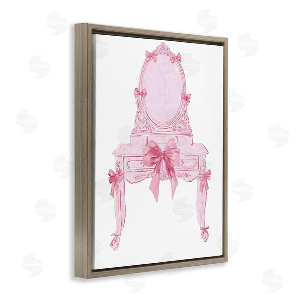 Stupell Industries Ziwei Li | Lovely Pink Vanity With Bows