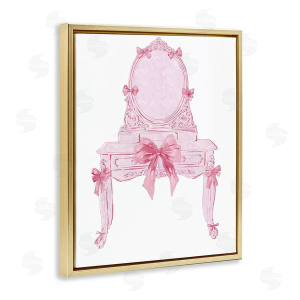 Stupell Industries Ziwei Li | Lovely Pink Vanity With Bows