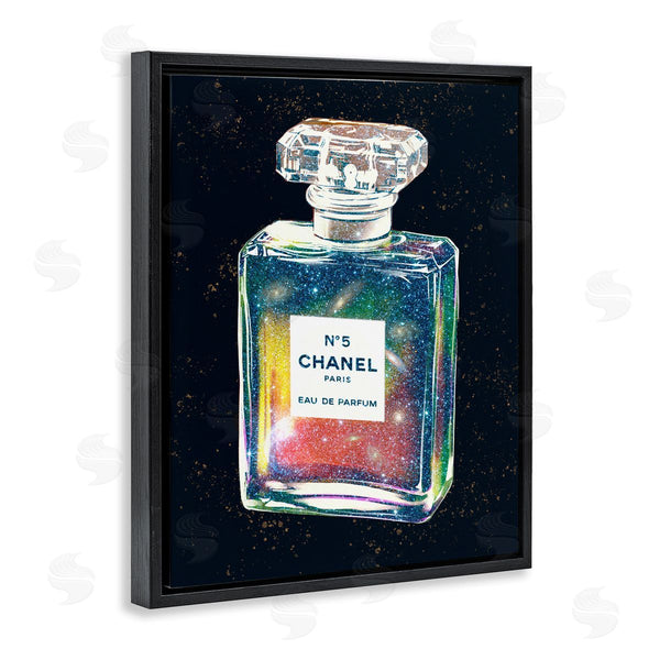 Stupell Industries Ziwei Li | Luxury Cosmo Perfume Bottle Galaxy Studded Night Wall Art
