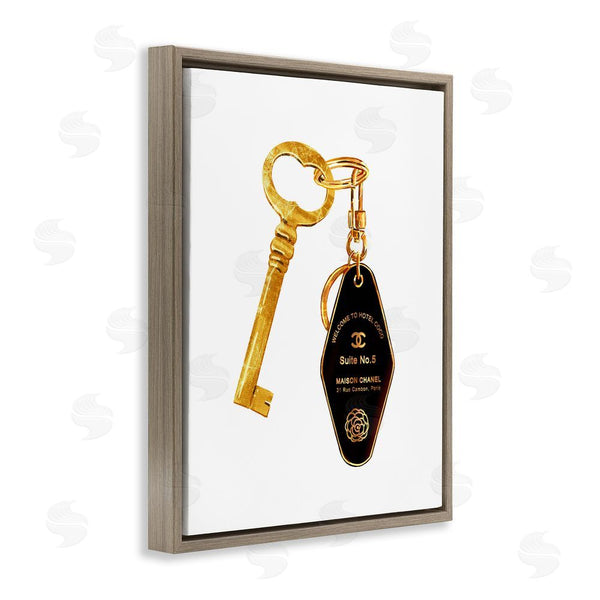 Stupell Industries Ziwei Li | Luxury Fashion Key Wall Art