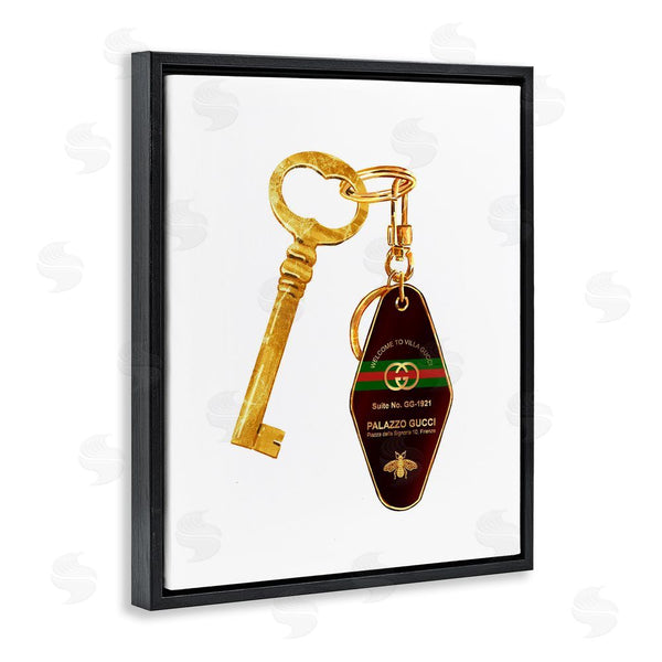 Stupell Industries Ziwei Li | Luxury Hotel Key Wall Art