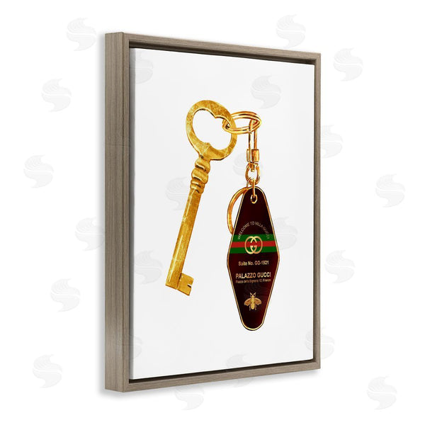 Stupell Industries Ziwei Li | Luxury Hotel Key Wall Art