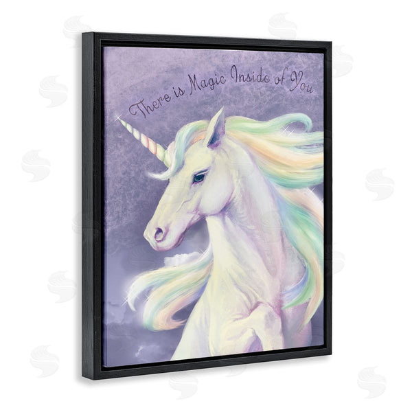 Stupell Industries Ziwei Li | Magic Inside Of You Inspirational Unicorn