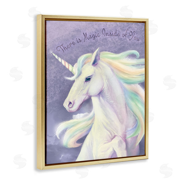 Stupell Industries Ziwei Li | Magic Inside Of You Inspirational Unicorn