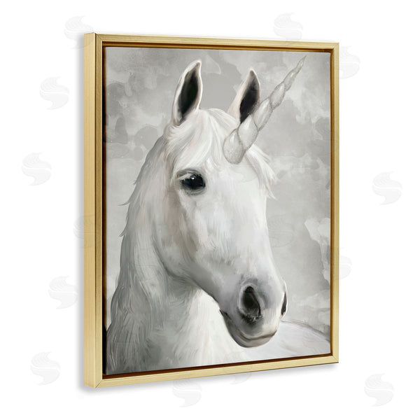 Stupell Industries Ziwei Li | Majestic White Unicorn Wild Mythical Animal