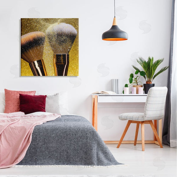 Stupell Industries Ziwei Li | Makeup Brush Glam Glimmer Wall Art