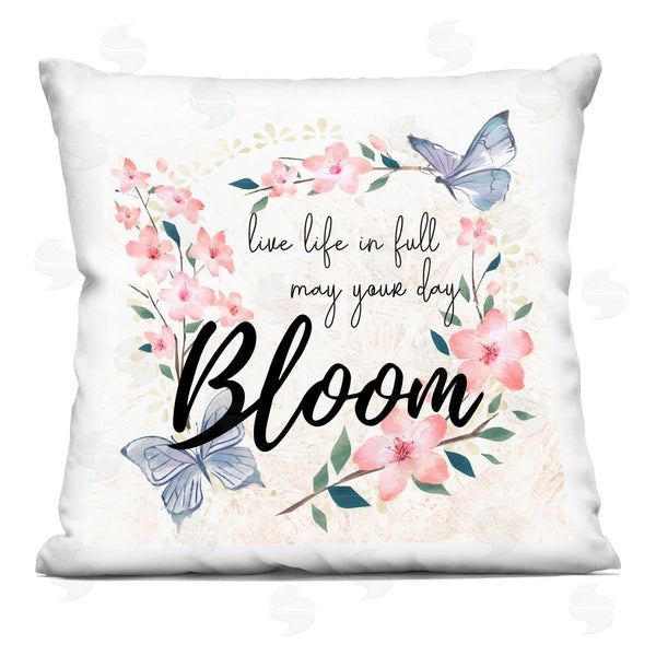 stupell industries Ziwei Li | May Your Day Bloom Pink Spring Blossoms Printed Throw Pillow