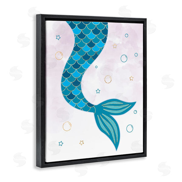 Stupell Industries Ziwei Li | Mermaid Tail And Bubbles