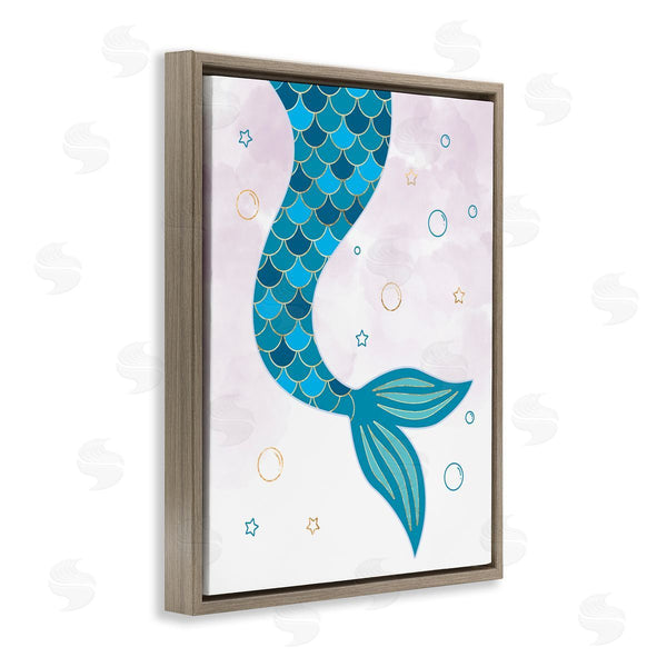 Stupell Industries Ziwei Li | Mermaid Tail And Bubbles