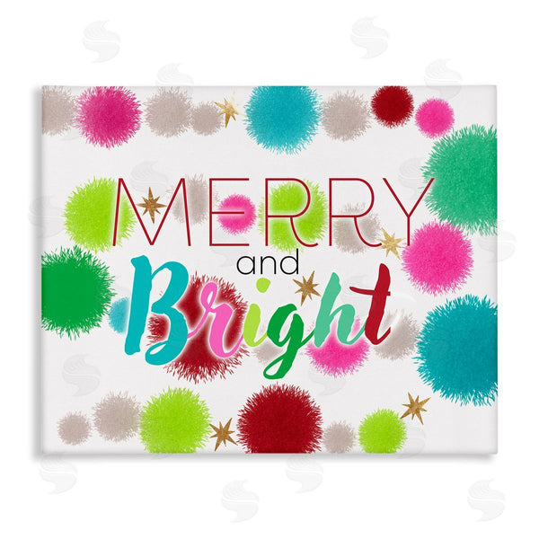 stupell industries Ziwei Li | Merry & Bright Bold Holiday Phrase Wall Art