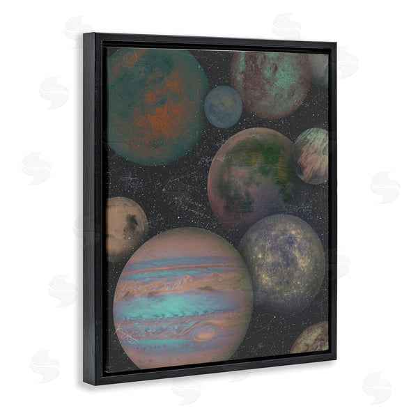 Stupell Industries Ziwei Li | Milky Way Galaxy Planets Abstract Arrangement Science Equations Wall Art