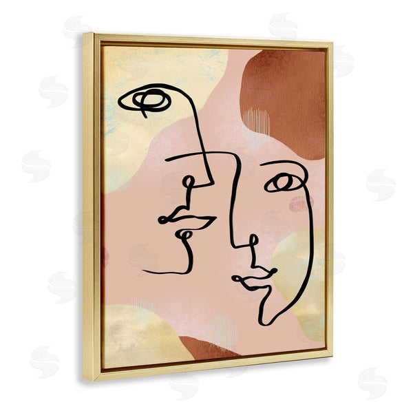 Stupell Industries Ziwei Li | Mixed Faces Abstract Linework Portrait