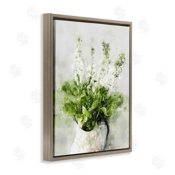 Stupell Industries Ziwei Li | Modern Country Lilac Bouquet In Abstract Milk Pitcher Wall Art