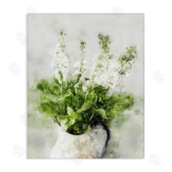 stupell industries Ziwei Li | Modern Country Lilac Bouquet in Abstract Milk Pitcher Wall Art