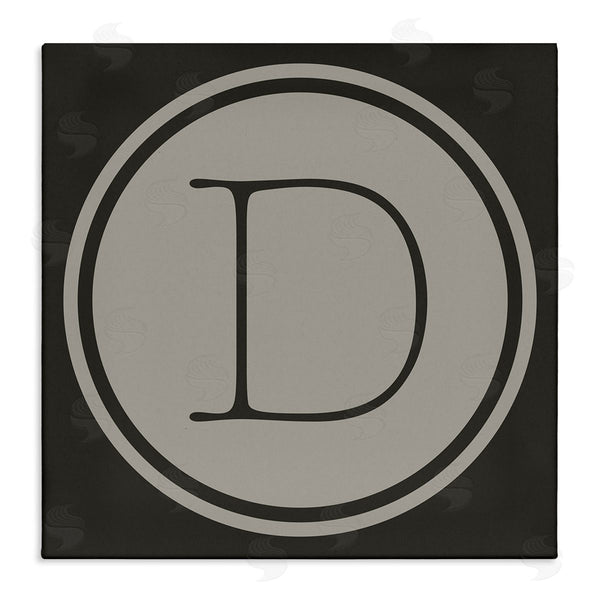 stupell industries Ziwei Li | Modern D Initial Elevator Key Circular Shape Wall Art