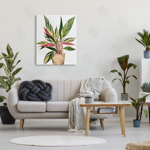 Stupell Industries Ziwei Li | Modern Potted Plant Leaves Wall Art