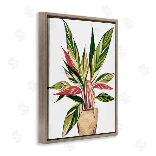 Stupell Industries Ziwei Li | Modern Potted Plant Leaves Wall Art