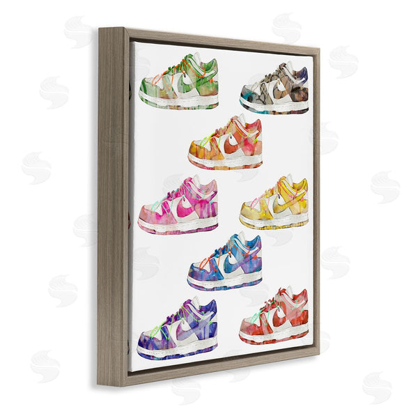 Stupell Industries Ziwei Li | Modern Rainbow Sneakers