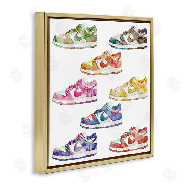 Stupell Industries Ziwei Li | Modern Rainbow Sneakers