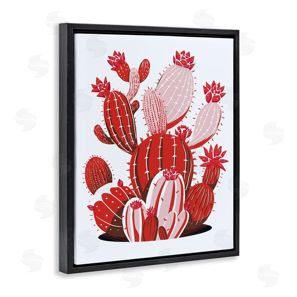 Stupell Industries Ziwei Li | Modern Red Cacti Wall Art