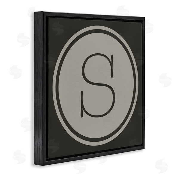 Stupell Industries Ziwei Li | Modern S Initial Elevator Key Circular Shape Wall Art
