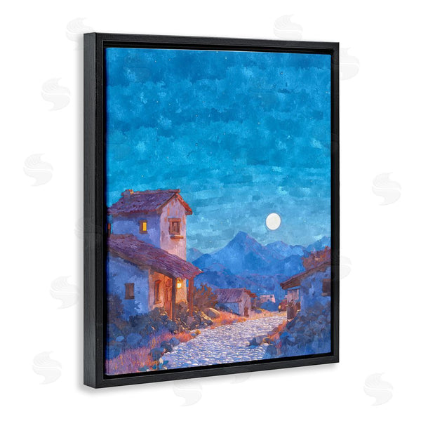 Stupell Industries Ziwei Li | Moon Over Quiet Town Wall Art
