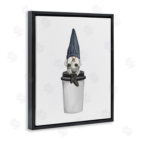 Stupell Industries Ziwei Li | Morning Coffee Cup Gnome Wall Art