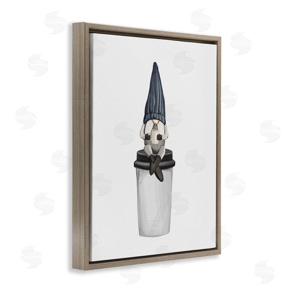 Stupell Industries Ziwei Li | Morning Coffee Cup Gnome Wall Art