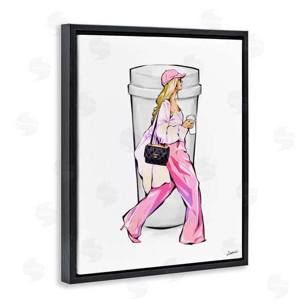 Stupell Industries Ziwei Li | Morning Coffee Fashionista Wall Art