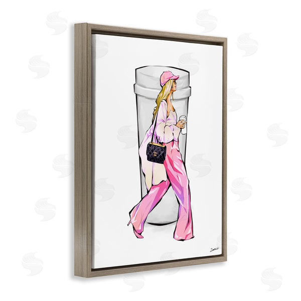Stupell Industries Ziwei Li | Morning Coffee Fashionista Wall Art